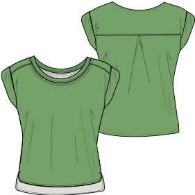 Fashion sewing patterns for T-Shirt 7207